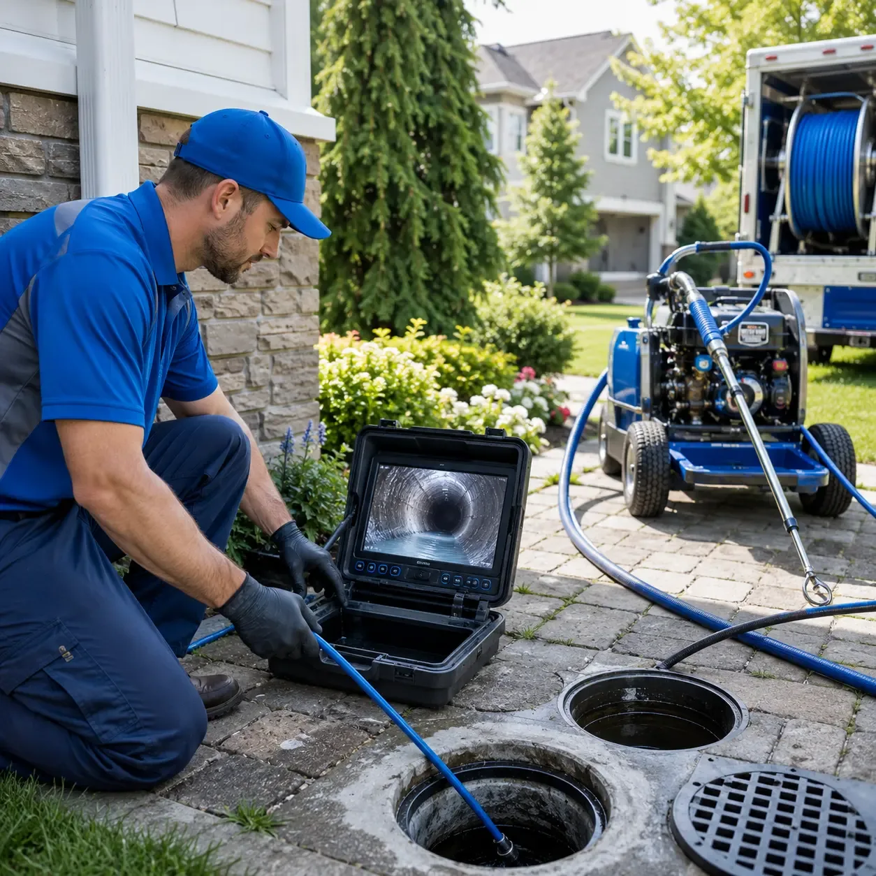 Outdoor drain cleaning professionals serving Wideman, AR