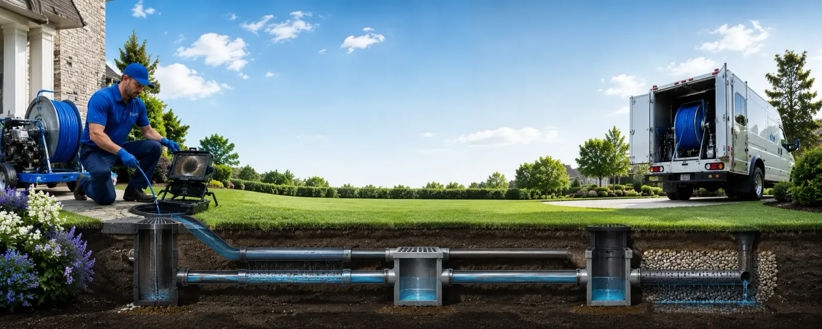 Outdoor drain cleaning information for Wideman, AR